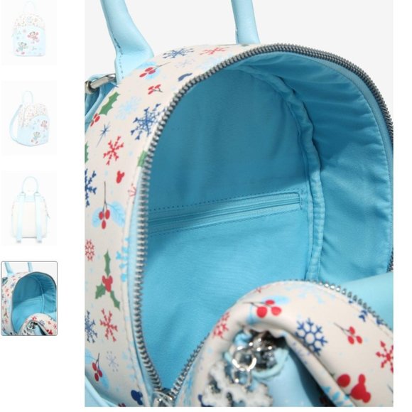 Mickey Minnie Mouse Snow Angels Backpack  NWT - Picture 3 of 4